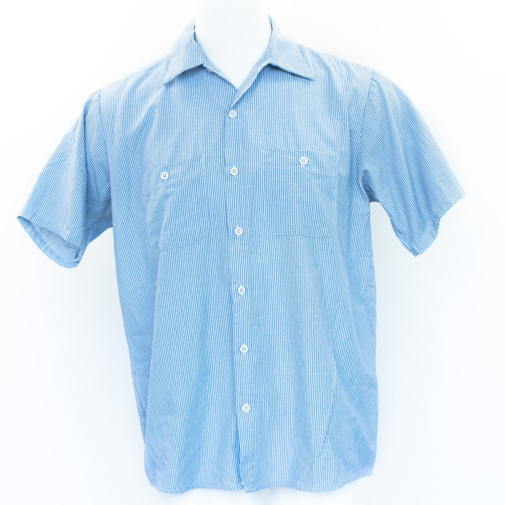 Used Standard Stripe Work Shirt - Short Sleeve