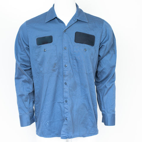 Used Standard Solid Color Work Shirt - Short Sleeve