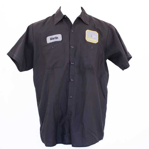 Used Standard Solid Color Work Shirt - Short Sleeve