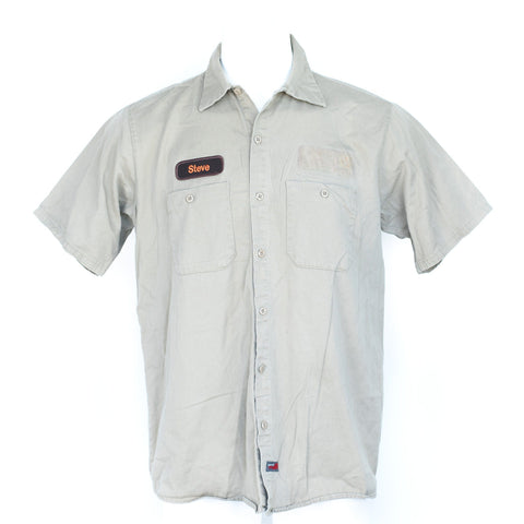 Used Brand Name Flame Resistant Work Shirt Gray