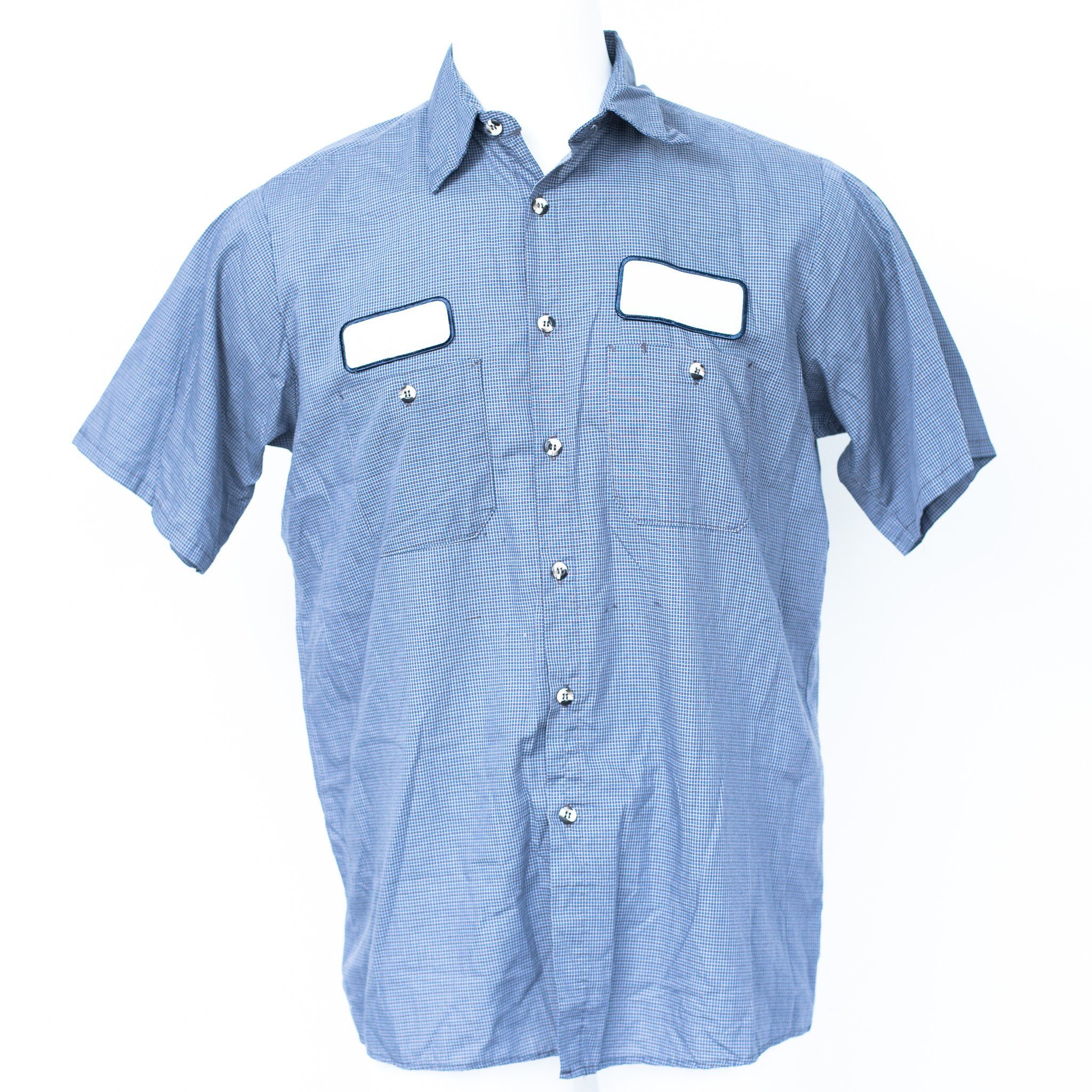 Used Standard MicroCheck Work Shirt - Short Sleeve – Walt's Used Workwear