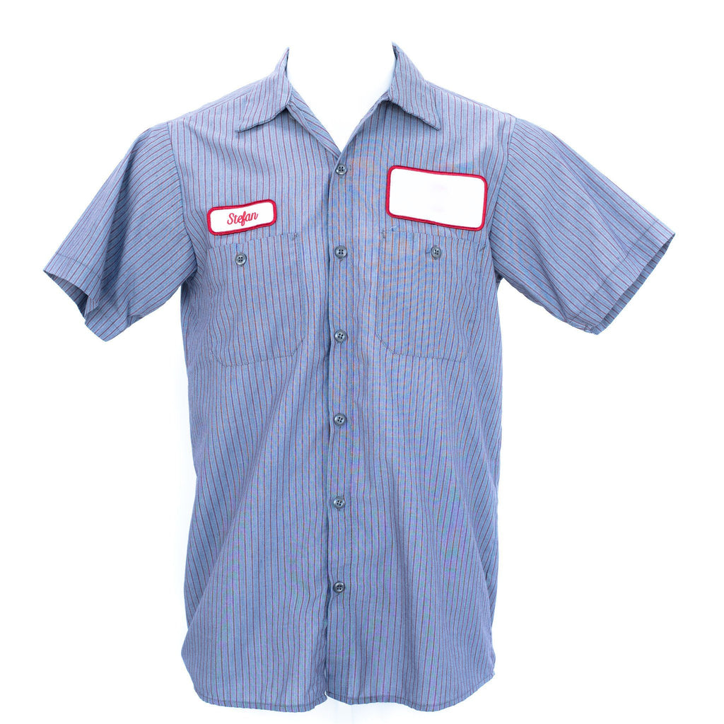 DICKIES Mens CUSTOM SCRIPT Short Sleeve Work Shirt Classic Workwear Uniform  S-5X